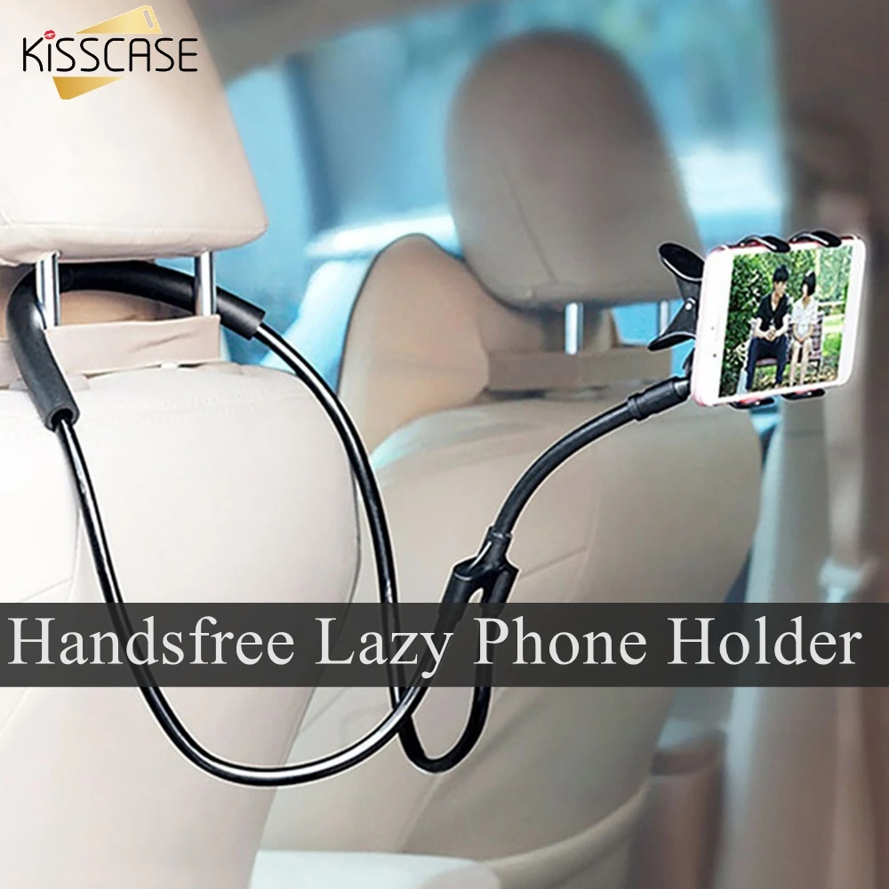 

KISSCASE Mobile Phone Holder Handsfree Necklace Lazy Bracket For iPhone 7 8 10 11 Stand For Xiaomi Note8 Phone Holder 360 Degree