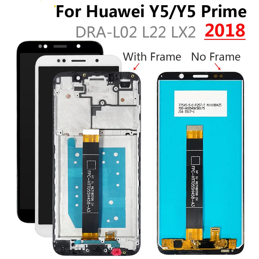 5 45inch For Huawei Y5 Prime 18 Lcd Display Touch Screen Digitizer Assembly For Huawei Y5 Pro 18 Lcd With Frame Y5 18 Lcd Mobile Phone Lcd Screens Aliexpress