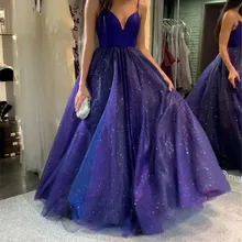 Блестящие фиолетовые платья для выпускного вечера, длинные трапециевидные платья с открытой спиной длиной до пола, торжественное платье, вечерние платья, Robe De Soiree