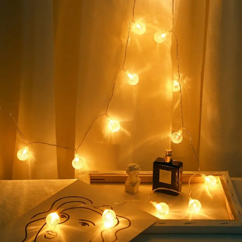 20 LEDs USB White Bulb String Light Outdoor Lighting LED