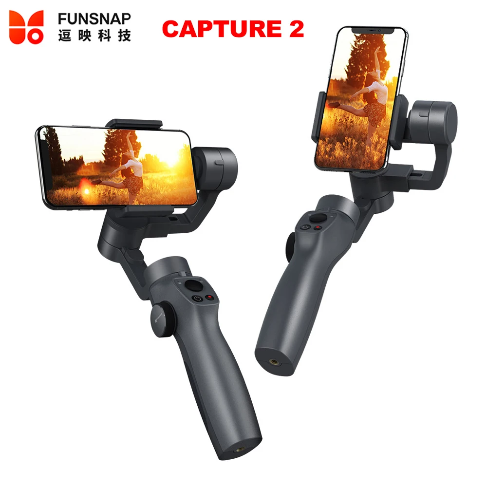 Захват funsnap 2 3 осевой Ручной Стабилизатор для смартфона iPhone XS X 8 Xiaomi Samsung S9 S8 Экшн