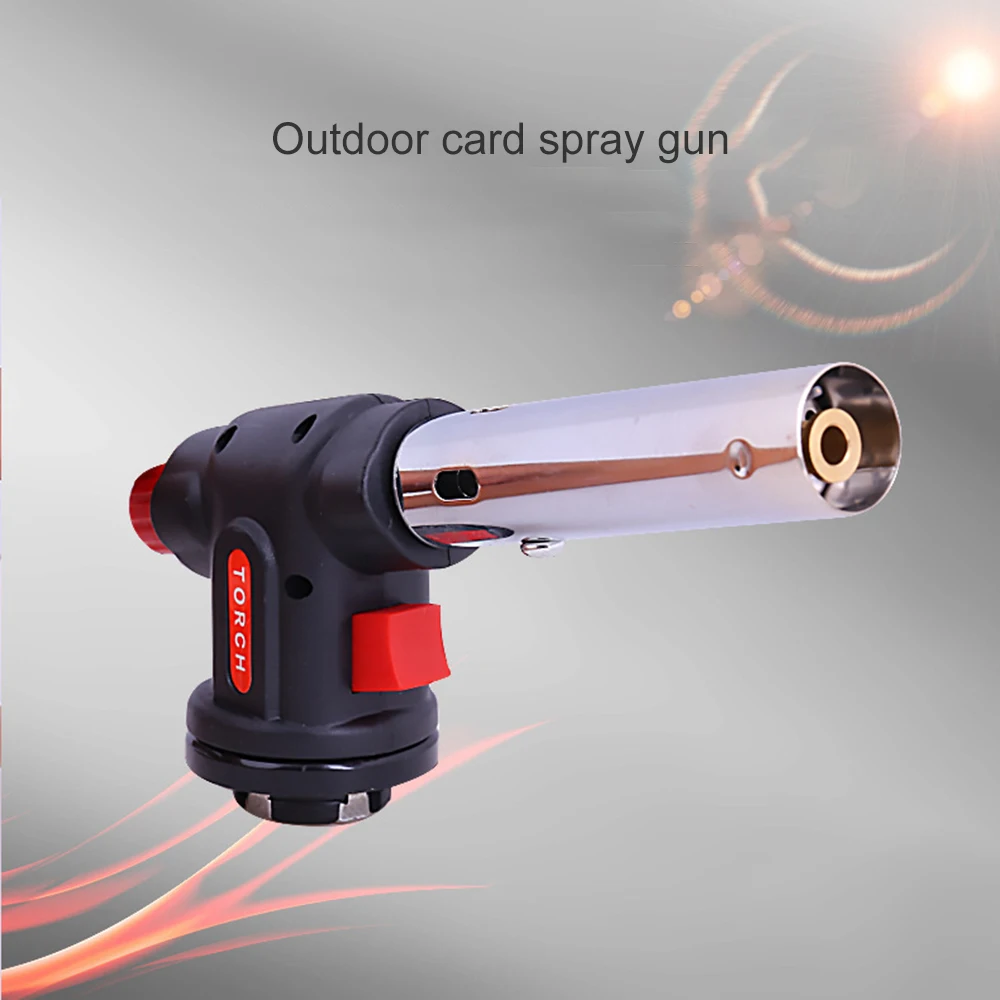 Факельный пистолет Blowtorch Тип карты газовый реактивный пистолет воспламенитель для барбекю Тип карты выпечки пистолет мини-Сварочная горелка пламя пистолет газовые горелки