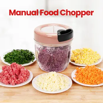 

Chakwan New 900ML Manual Food Chopper Baby Food Hand Power Mincer Mixer Egg Blender For Meats Vegetable Fruits Nuts Onions