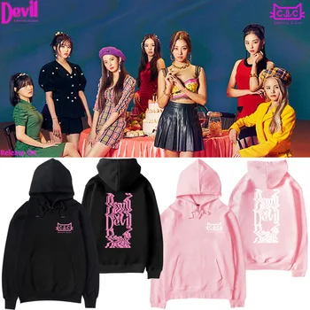

CLC Album Devil Hoodies Sweatshirt Kpop 2019 New Fashion Cool Women/men Korean Casual High Street Hoodies Sweathirt Plus Size