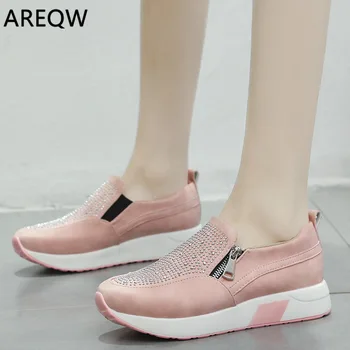

Women Shoes 2020 Sneakers Zipper Platform Trainers Women Shoes Casual Lace-Up Tenis Feminino Zapatos De Mujer Womens Sneakers