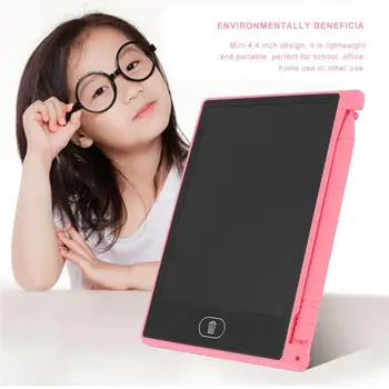 

4.4"inch Kid One key Mini Writing Tablet Digital LCD Drawing Notepad Memo Pad AN