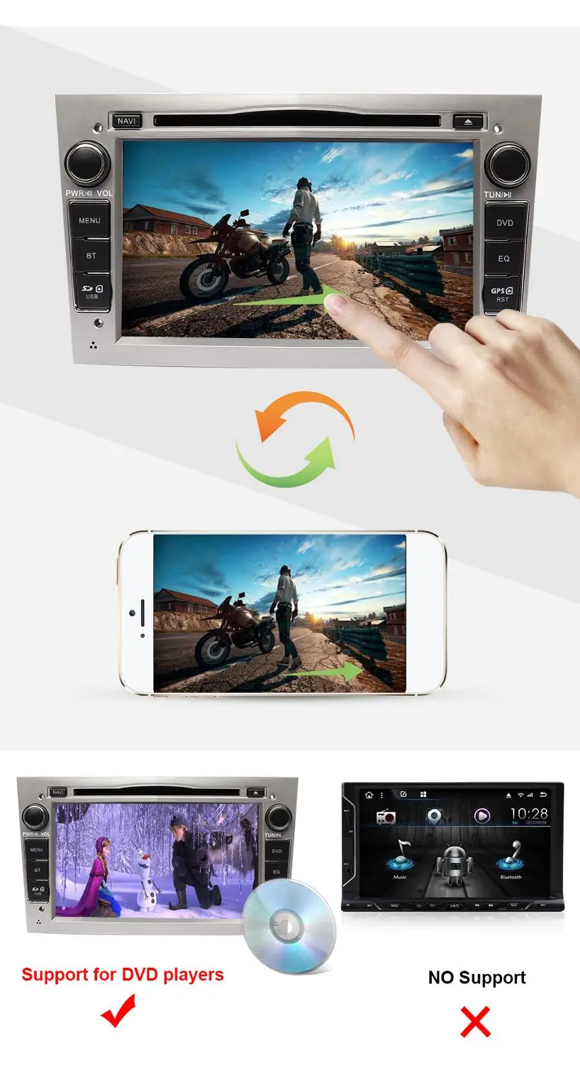 Eunavi Android 9 2 din Автомобильный dvd-плеер для opel Vauxhall Astra H G J Vectra Antara Zafira Corsa Vivaro Meriva Veda gps navi Радио