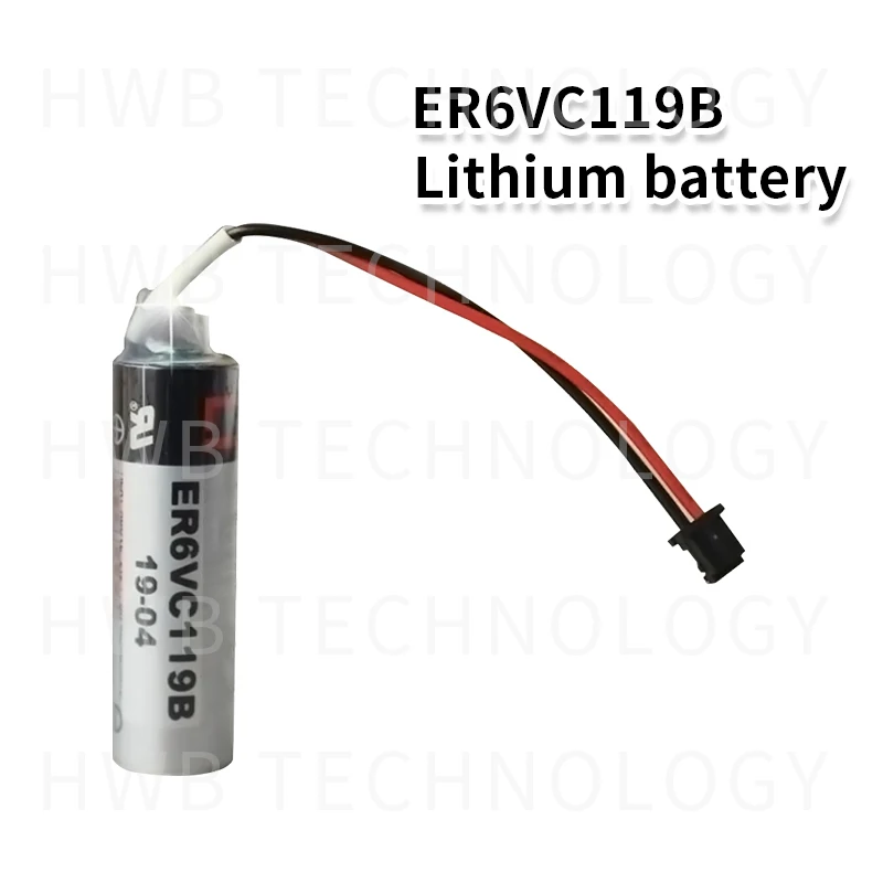 2 шт./лот Новая батарея ER6VC119B ER6V ER14500 PLC/3,6 V 2000mAh литиевая батарея с черным разъем