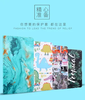

Colorful Cartoon Cute Pattern Case For Samsung Galaxy Tab A A6 10.1 2016 T580 T585 SM-T580 cases PU Flip Stand cover Funda+ Film