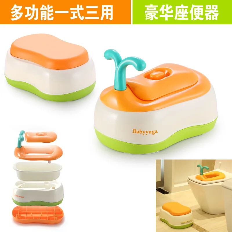 

Babyyuga CHILDREN'S Toilet Baby Chamber Pot Infant Multi-functional Pedestal Pan Seedlings Armrest Potty to Ride