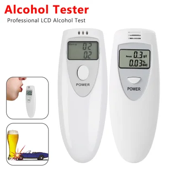 

Dewtreetali Professional Digital Police Breath Alcohol Tester Breathalyzer LCD display -64 LCD Display Breath Analyzer