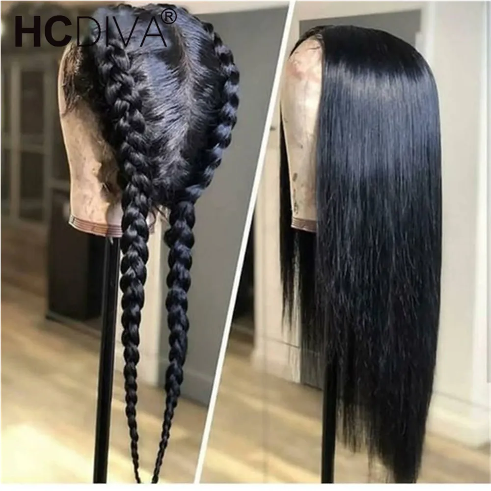 13*4 парик на кружеве 150% прямые человеческие волосы парик Средняя часть Remy бразильские кружевные передние человеческие волосы парик предварительно выщипанные с детскими волосами