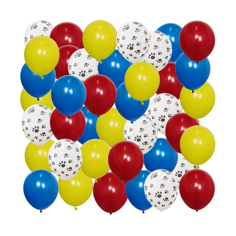 

40pcs Mix 10inch Pets Dog Paw Latex Balloons Animal Theme Party Decor Kids Classic Toy Air Globos Helium Inflatable Balls Supply