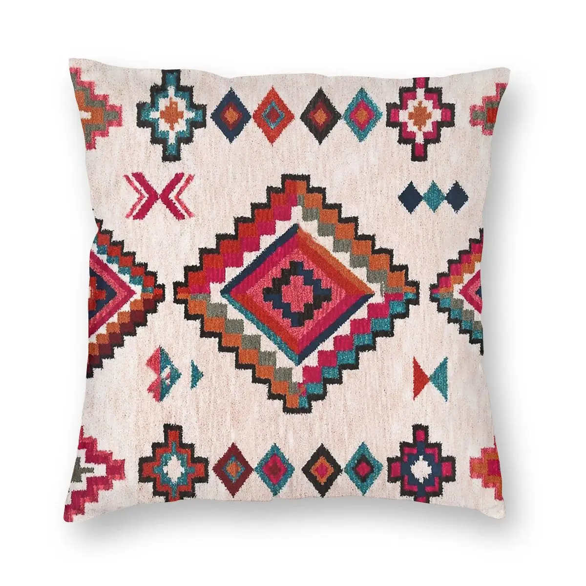

Bohemian Traditional Moroccan Colored Pillow Cover Home Decorative Antique Cushions Throw Pillow for Home Double-sided Printing