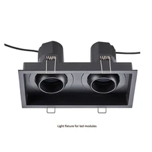 Сменный супер узкий угол луча 10 ° прямоугольный светодиодный модуль встраиваемый потолочный светильник 90Ra 8 Вт 12 Вт 15 Вт