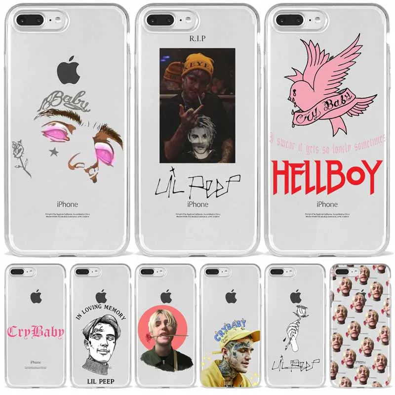 Lil Peep Bo CryBaby мягкий силиконовый чехол из ТПУ для телефона iPhone 8 7 6 6S Plus X XS MAX SE XR 10 11 12