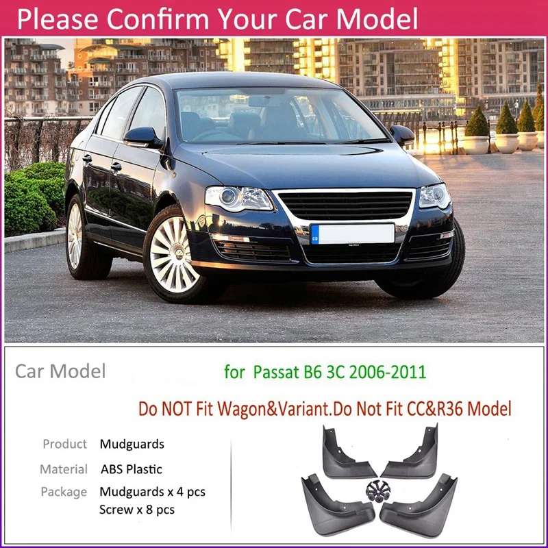 Модернизированный Брызговики для Passat B6 2006-2011 седан защита брызговик 4 шт