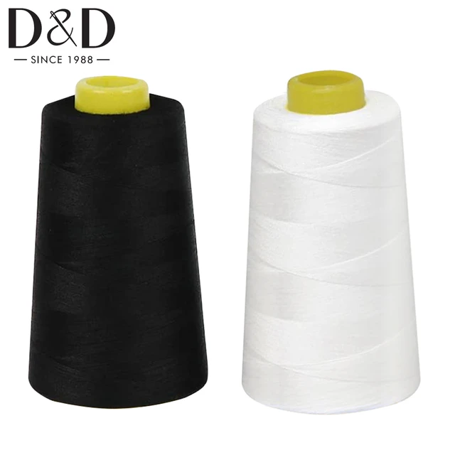 3000M Sewing Thread 40s/2 Polyester Thread Spools for Sewing Quilting  Overlock Hand & Sewing Machine White Black Threads - AliExpress