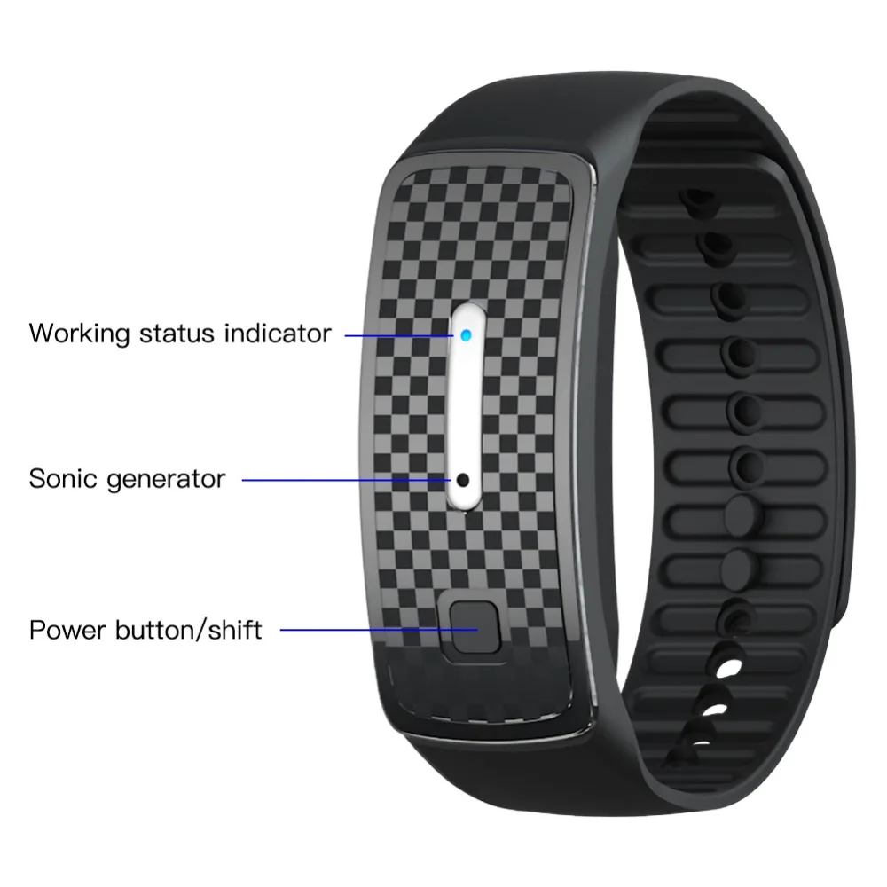 Portable Ultrasonic Mosquito Repellent Bracelet Natural Pest Insect Bugs Anti Mosquito Insect Bracelet Ultrasound Kids Adult