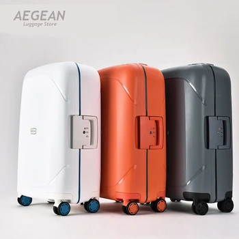 

Scratchproof Rolling Luggage Spinner High capacity Women Suitcase Wheels 20 inch Carry Ons Travel Bags Trolley