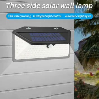 

102led Solar Power Pir Motion Sensor Wall Light Outdoor Garden Lamp Waterproof Outdoor Family House Solar Wall Light Sensor