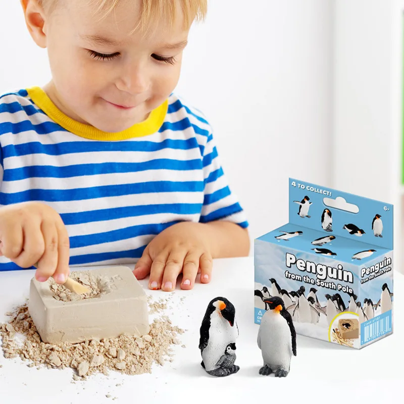 Детский инновационный Новый DIY шахтный Пингвин пират сокровище драгоценные