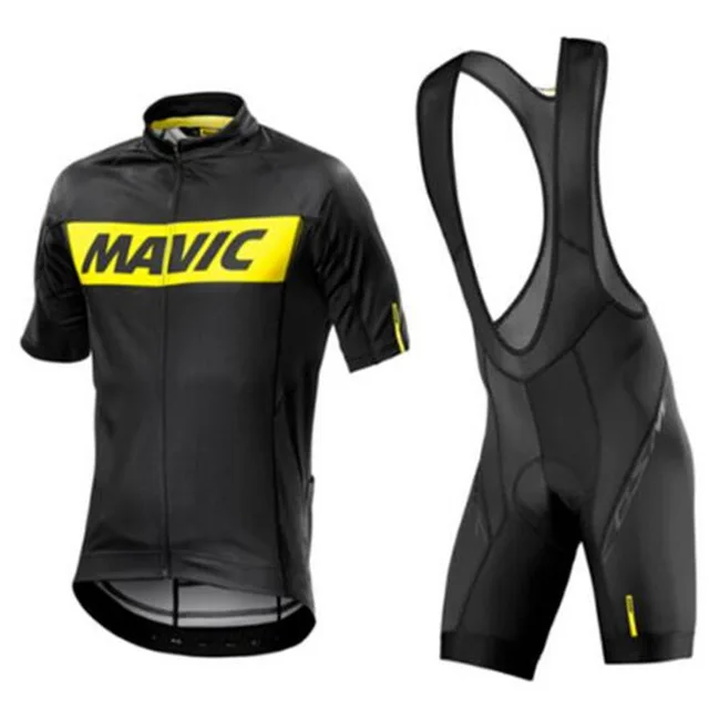 02 Зеленый UCI World Team MAVIC велосипедная футболка 9D гелевая Подушка велосипедные шорты набор Ropa Ciclismo Pro culotte - Цвет: 02