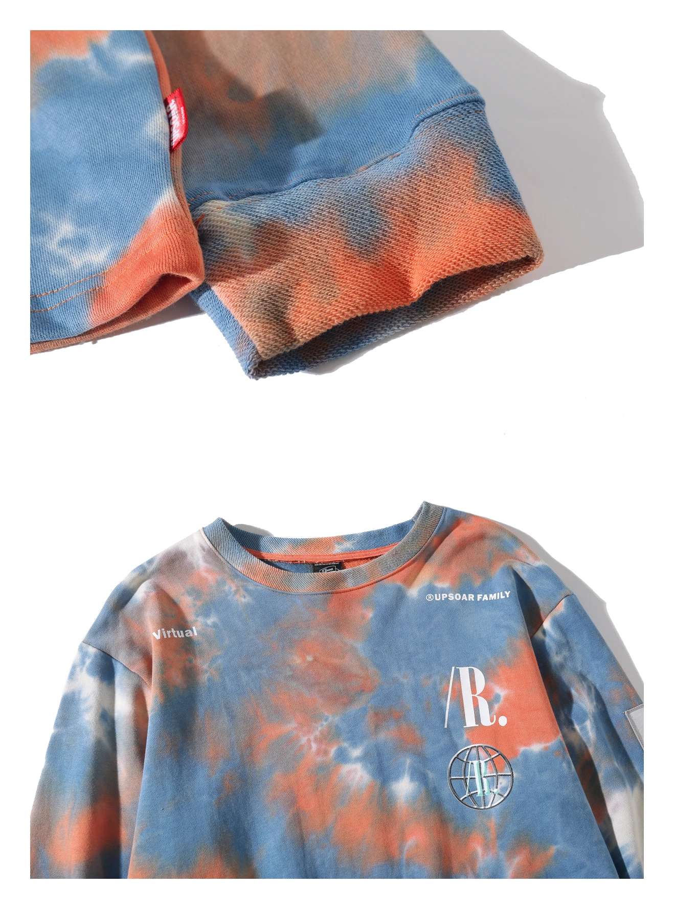 Повседневный Свободный пуловер с принтом «Tie Dye», толстовки, мужские толстовки в стиле хип-хоп, хипстер, панк-рок, уличная толстовка, модный джемпер, топы