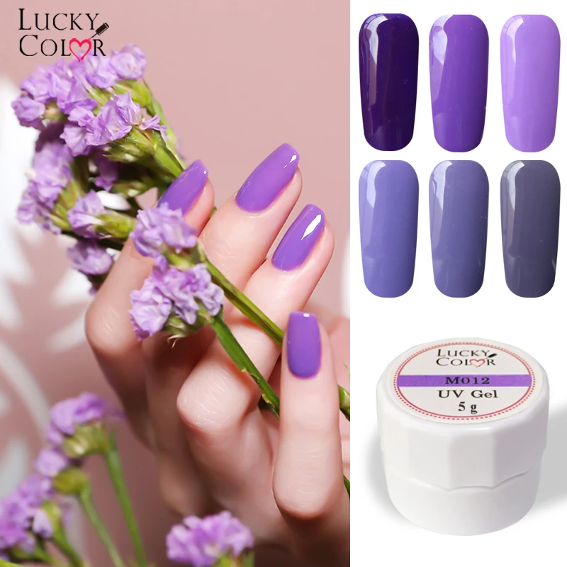 

5ml Purple Colors Series Nail Polish Semi Permanent Gel Varnish UV glitter Manicure Nail Art DIY Lacquer