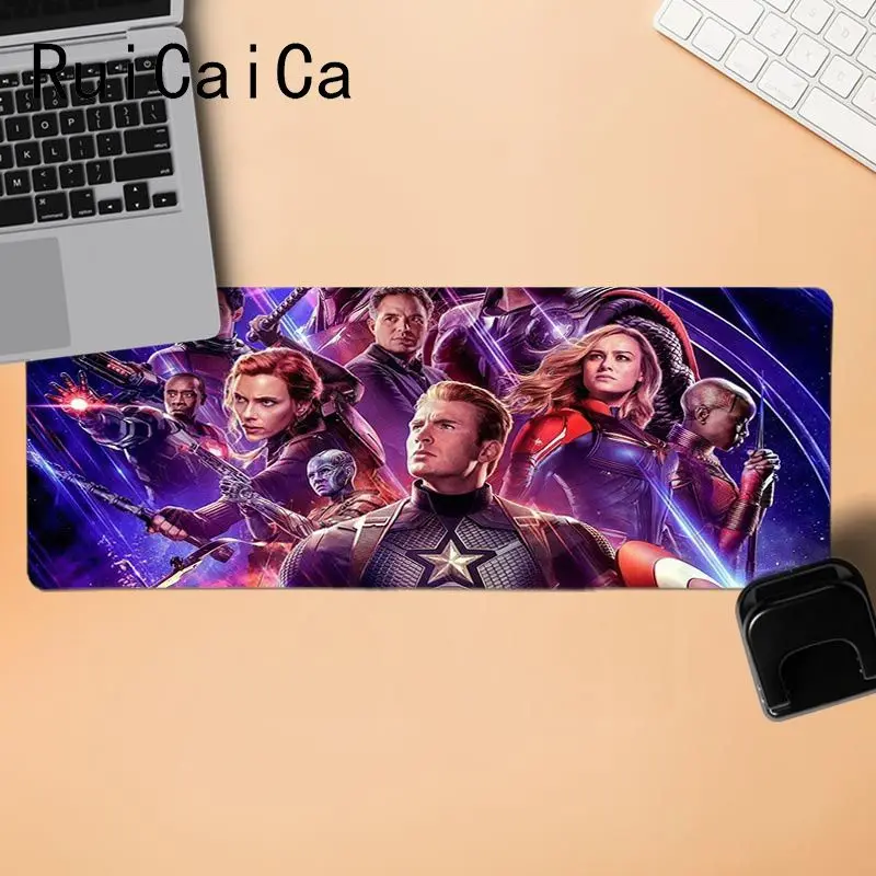 RuiCaiCa Новое поступление Marvel супергерой офисные мыши геймер мягкая мышь прокладка резиновая мышь прочный коврик для мыши на стол - Цвет: LockEdge 30x80cm