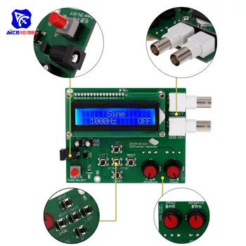 

diymore DDS Function Signal Generator Digital 1602 LCD Display Frequency Meter Sine Square Sawtooth Triangle Wave DC 7V -9V