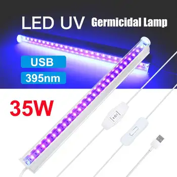

35W USB LED UV UVC Ultraviolet lamp T5 LED Tube Bulb Bactericidal Lamp Germicidal Disinfection UV Light Bulb Sterilizer Deodor