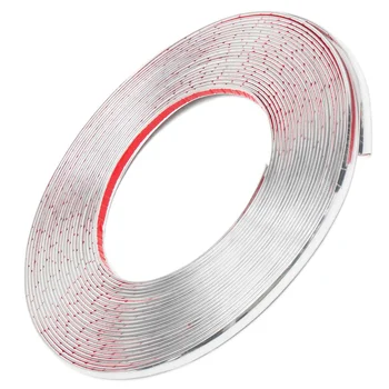 

15mx10mm 6.1mx30mm Car Chrome Styling Strips Moulding Trim Bumper Door Edge Interior Exterior DIY Decoration Cover Stickers