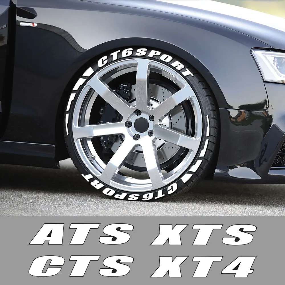 3D резиновые буквы наклейки на автомобильные шины для Cadillac ATS CTS Escalade BLS CT4 CT5 CT6 EXT STS