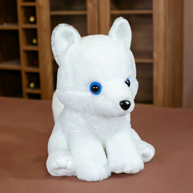 1PC 43CM Soft Simulation Wolf Plush Toy Stuffed Kids Doll Fashion Kawaii Gift for Children Birthday Gift Home Shop Decor Doll