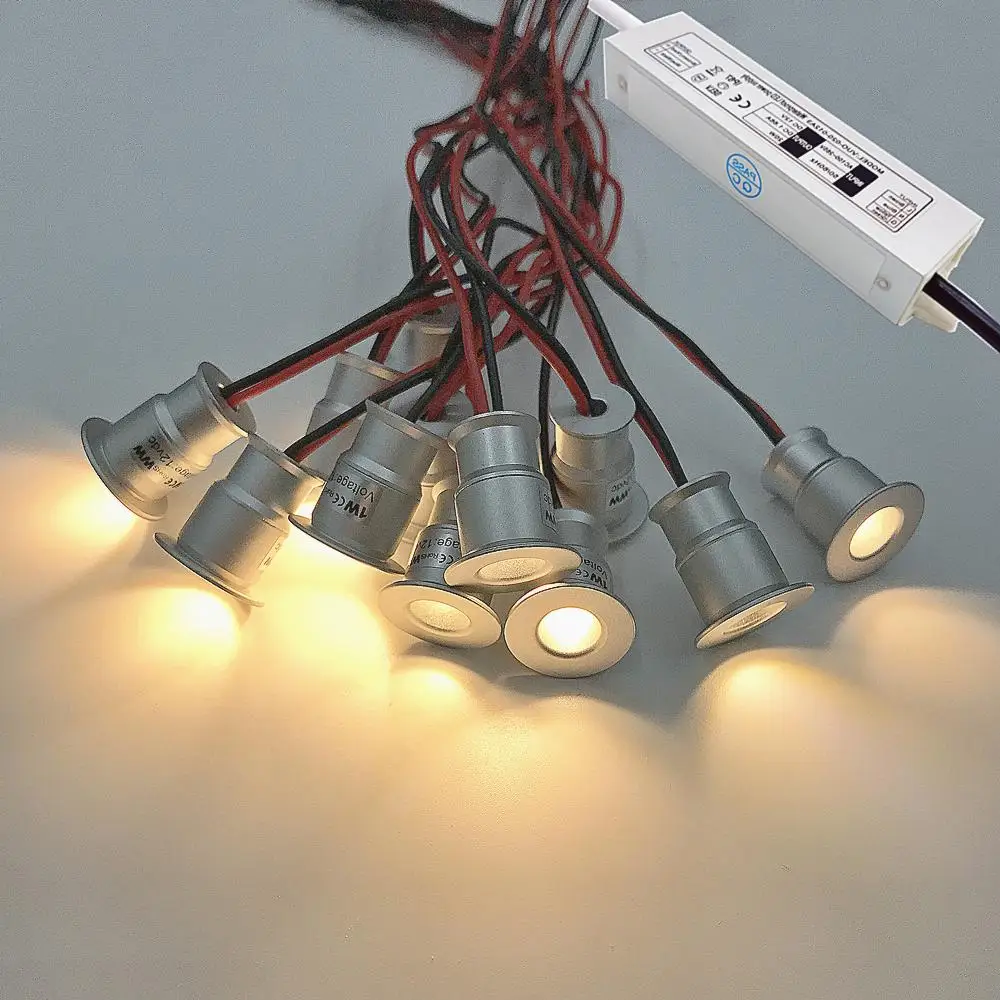 LED Spotlight Outdoor IP65 Deck DJ KTV Party Stage Led Spotlight with Transformer 1W Mini LED Ceiling 12V Downlight Focos Spot Lamp