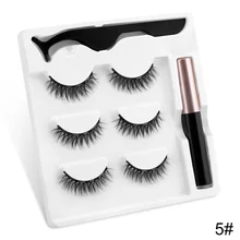  YAPEMAKER Magnetic Eyelashes 3D Mink False Eyelashes Magnetic Eyeliner Magnetic Eyelash Set Fake Lashes Extension Makeup Sets 