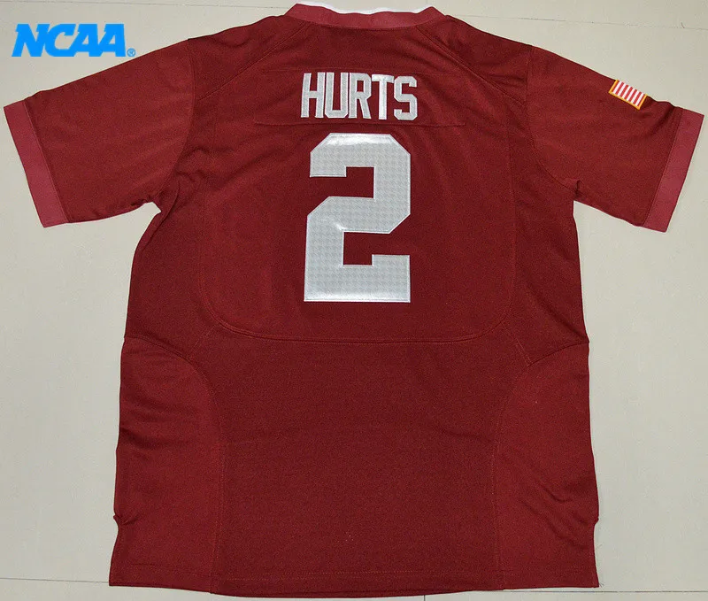 Новое поступление, высокое качество, Jalen Hurts#2, футболка, спортивные майки, S-XXXL