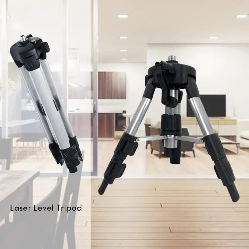 5/8 in Laser Level Tripod Adjustable Height Thicken Aluminum Bracket Stand Two-wire measurement mode Optical instrument tool