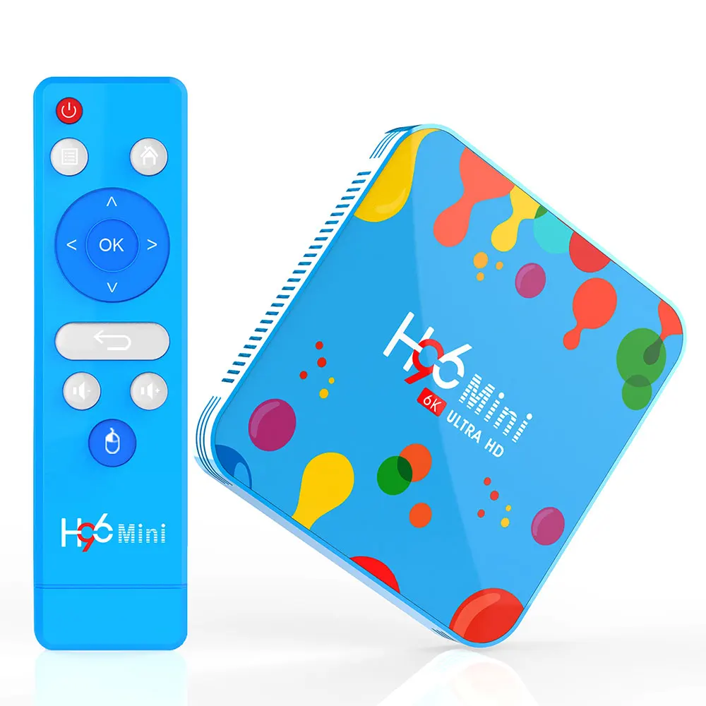 4 ГБ 128 ГБ H96 Мини Android 9,0 tv Box Allwinner H6 четырехъядерный 6K H.265 Wifi Netflix Youtube телеприставка H96mini 4 ГБ 32 ГБ - Цвет: 4G 32G US Plug