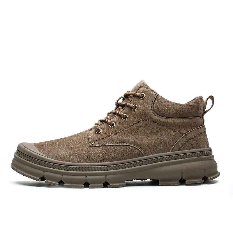 khaki Чианг мужские водонепроницаемые походные ботинки Martens повседневные брендовые теплые походные кроссовки для зимних видов спорта на открытом воздухе Высококачественная Рабочая обувь - Цвет: khaki