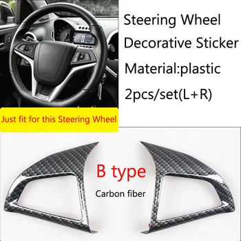 

Car Styling Accessories Trim interior Steering Wheel Decorative Sticker For Chevrolet Orlando Cruze Trax Aveo Sonic Onix Cobalt