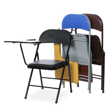 

Office folding chair with table board writing board conference training chair