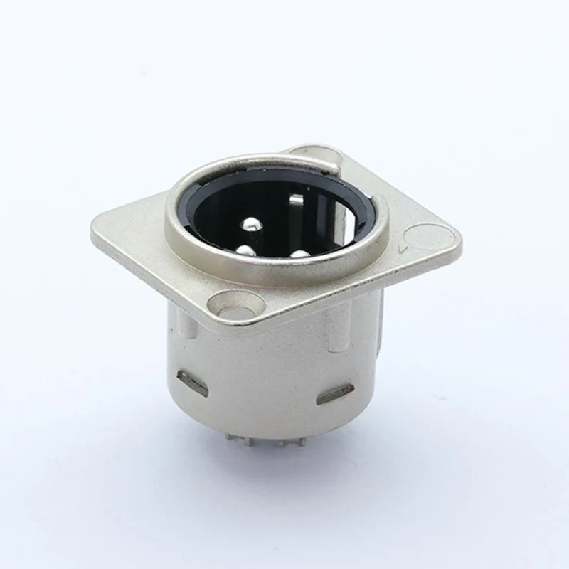 10 шт. XLR разъем жемчужный посеребренный 3pin XLR Мужской Разъем Панель Крепление conector аудио разъем динамик штекер с нажимным замком