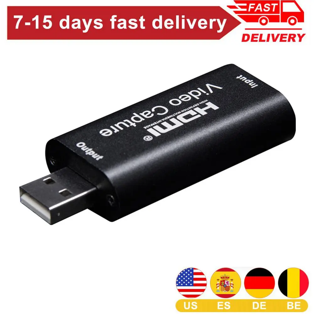 

Mini Video Capture Card USB 2.0 HDMI Video Grabber Record Box Game DVD Camcorder HD Camera Recording Live Streaming