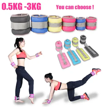 

0.5kg-3kg Adjustable legs Ankle Wrist Sand Bag Straps Strength Training Exercise sandbag wraps Strength GYM Running MMA fitness