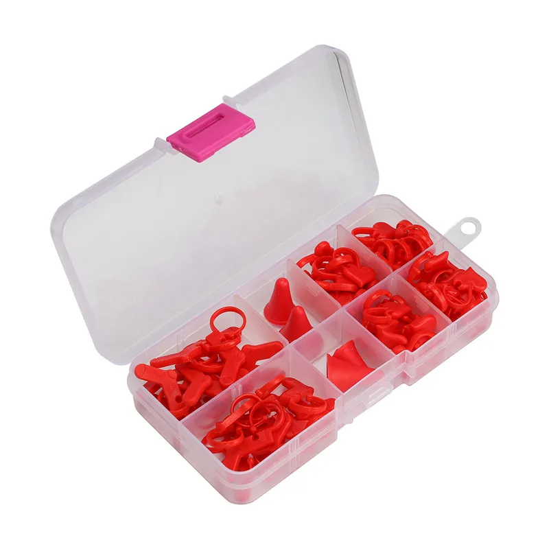88pcsbox Plastic Stitch Markers Knitting Crochet Locking Stitch Knitting Holder Knitting Needles Protector Sewing Accessories (5)