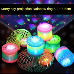 Brinquedos mágicos da mola do arco íris anti stress engraçado jogo anti stress brinquedos luminosos primavera crianças brinquedos mágicos criativos presentes engraçados