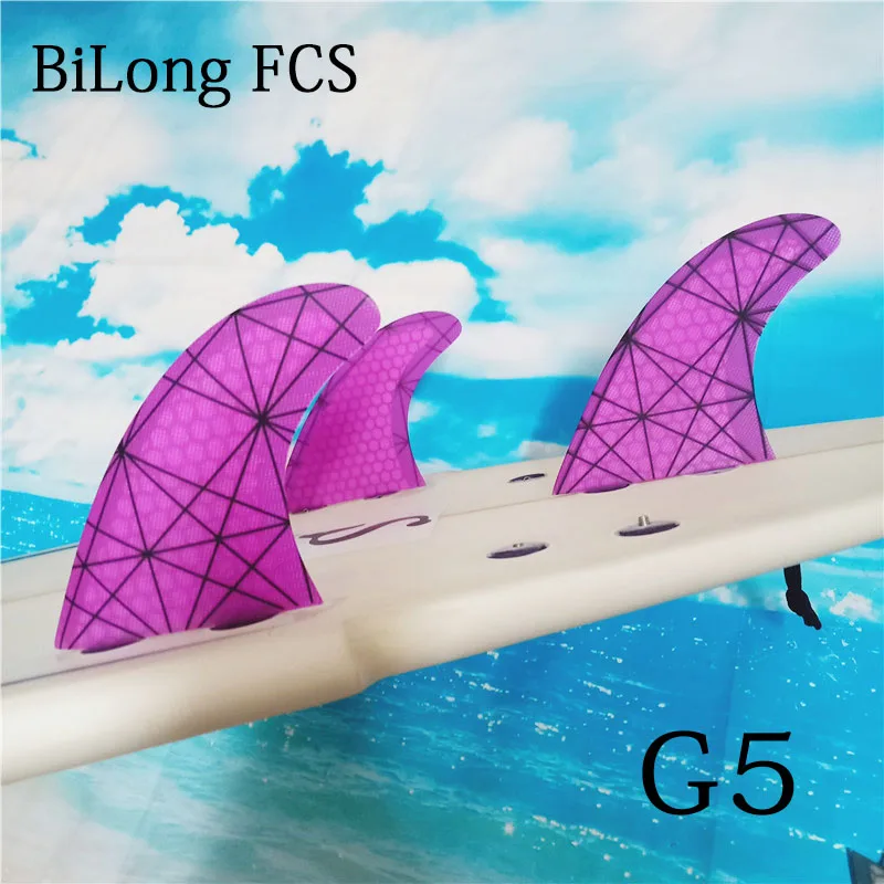 BiLong FCS G5 surf fin tri-set ласты для серфинга 3-fin G5 Размер стекло сотовая производительность ядро для серфинга плавники FCS для серфинга