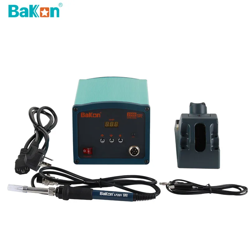 

Bakon BK2000 Latest Upgrade Version 120W Lead-Free Soldering Station Compact Mini Design With Eddy-Current Heating For Welding